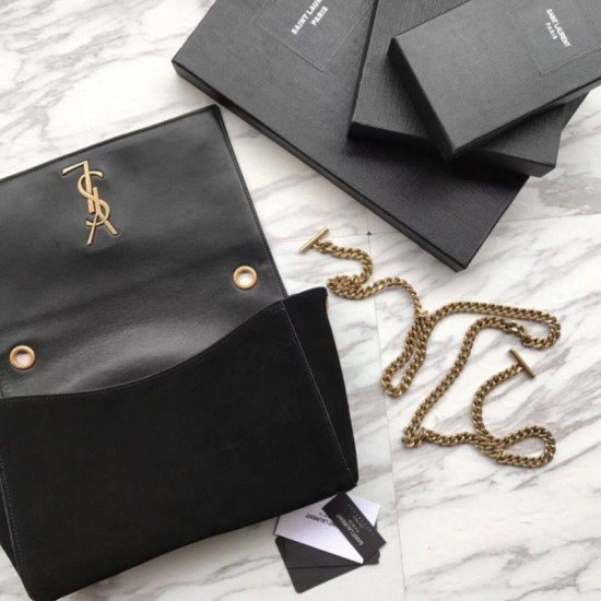 Replica YSL Saint Laurent Medium Reversible Kate Suede and Smooth Leather Black Fake YSL Saint Laurent Medium Reversible Kate Suede and Smooth Leather Black Replica