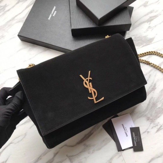 Replica YSL Saint Laurent Medium Reversible Kate Suede and Smooth Leather Black Fake YSL Saint Laurent Medium Reversible Kate Suede and Smooth Leather Black Replica