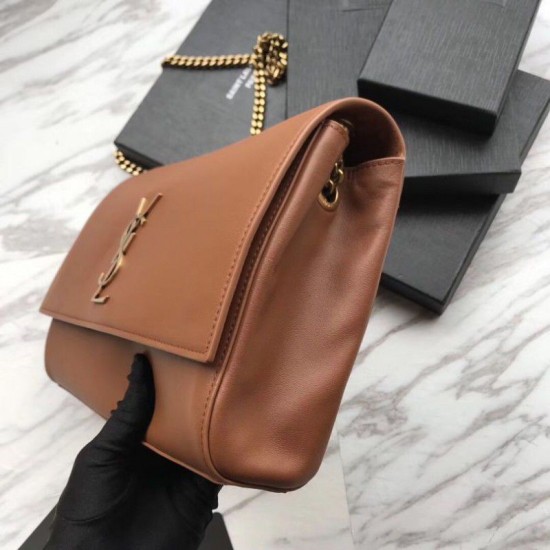 Replica YSL Saint Laurent Medium Reversible Kate Suede and Smooth Leather Brown Replica YSL Saint Laurent Medium Reversible Kate Suede and Smooth Leather Brown