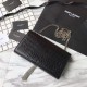 Replica Saint Laurent Medium Kate Monogram Crocodile Leather Shoulder Bag Black Fake Saint Laurent Medium Kate Monogram Crocodile Leather Shoulder Bag Black Replica