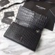 Replica Saint Laurent Medium Kate Monogram Crocodile Leather Shoulder Bag Black Fake Saint Laurent Medium Kate Monogram Crocodile Leather Shoulder Bag Black Replica