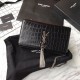 Replica Saint Laurent Medium Kate Monogram Crocodile Leather Shoulder Bag Black Fake Saint Laurent Medium Kate Monogram Crocodile Leather Shoulder Bag Black Replica