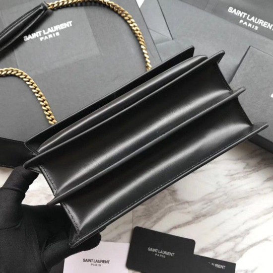 Fake YSL Saint Laurent Sunset Medium Smooth leather Back Gold Hardware Replica Replica YSL Saint Laurent Sunset Medium Smooth leather Back Gold Hardware