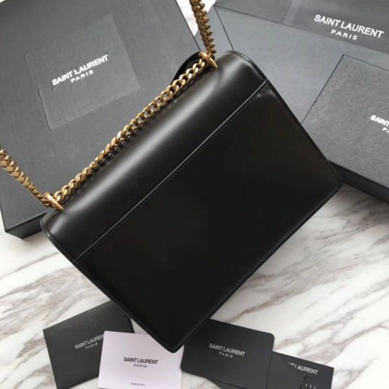 Fake YSL Saint Laurent Sunset Medium Smooth leather Back Gold Hardware Replica Replica YSL Saint Laurent Sunset Medium Smooth leather Back Gold Hardware