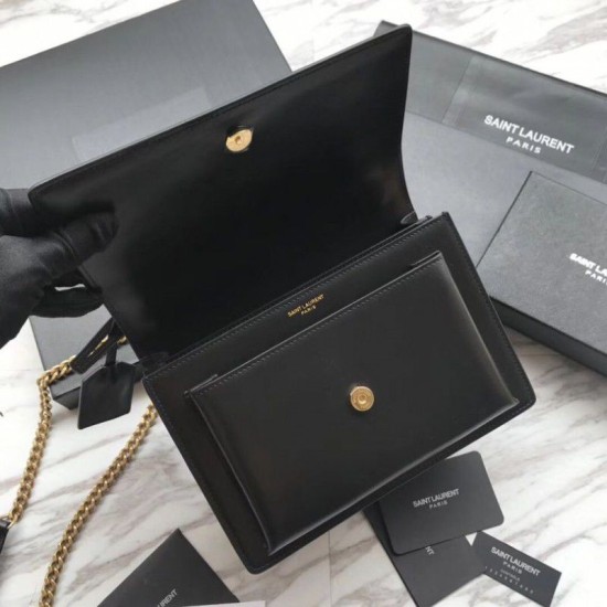 Fake YSL Saint Laurent Sunset Medium Smooth leather Back Gold Hardware Replica Replica YSL Saint Laurent Sunset Medium Smooth leather Back Gold Hardware