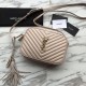 Fake YSL Saint Laurent Medium LouLou Chain Bag Matelasse Leather Apricot Replica Replica YSL Saint Laurent Medium LouLou Chain Bag Matelasse Leather Apricot