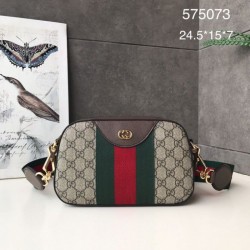 Replica Gucci Vintage canvas Shoulder Bag 575073 Brown