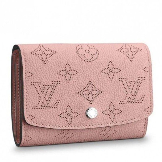 Fake Louis Vuitton Iris Compact Wallet Mahina Leather M62541 Replica