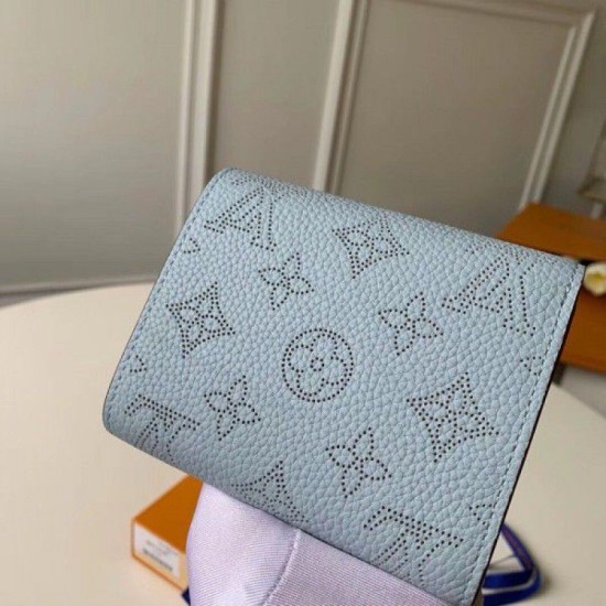 Fake Louis Vuitton Iris Compact Wallet Mahina Leather M67406 Replica