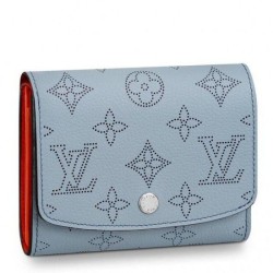 Fake Louis Vuitton Iris Compact Wallet Mahina Leather M67406 Replica