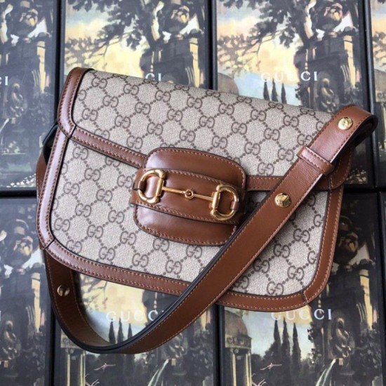 Fake Gucci Online Exclusive Preview 1955 Horsebit Bag Coffee Replica