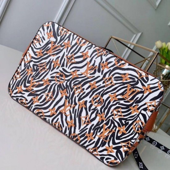 Replica Louis Vuitton Neonoe Bag Monogram Jungle Leopard Zebra M44717