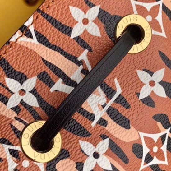 Replica Louis Vuitton Neonoe Bag Monogram Jungle Leopard Zebra M44717