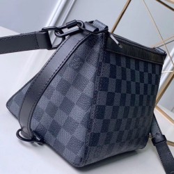 Replica Louis Vuitton Triangle Shaped Damier Graphite Bag M54330 Fake Louis Vuitton Triangle Shaped Damier Graphite Bag M54330 Replica