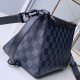 Fake Louis Vuitton Triangle Shaped Damier Graphite Bag M54330 Replica