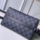 Fake Louis Vuitton Triangle Shaped Damier Graphite Bag M54330 Replica