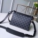 Fake Louis Vuitton Triangle Shaped Damier Graphite Bag M54330 Replica