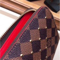 Replica Louis Vuitton Zippy Wallet Damier Ebene Studs N60122 Fake Louis Vuitton Zippy Wallet Damier Ebene Studs N60122 Replica
