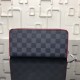Replica Louis Vuitton Zippy Wallet Vertical Damier Graphite N63304