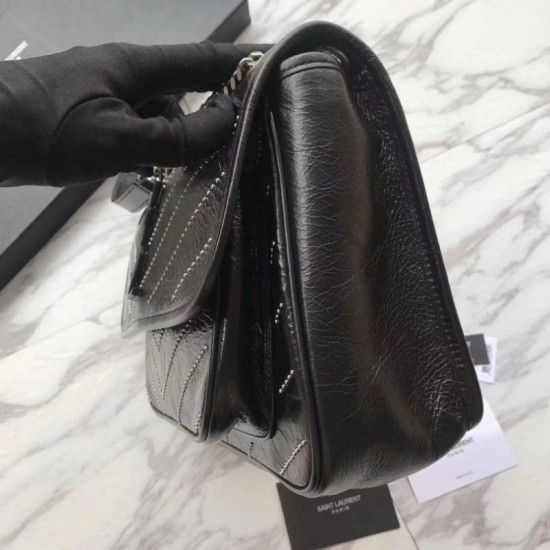 Replica YSL Saint Laurent Medium Niki Chain Bag Black Fake YSL Saint Laurent Medium Niki Chain Bag Black Replica