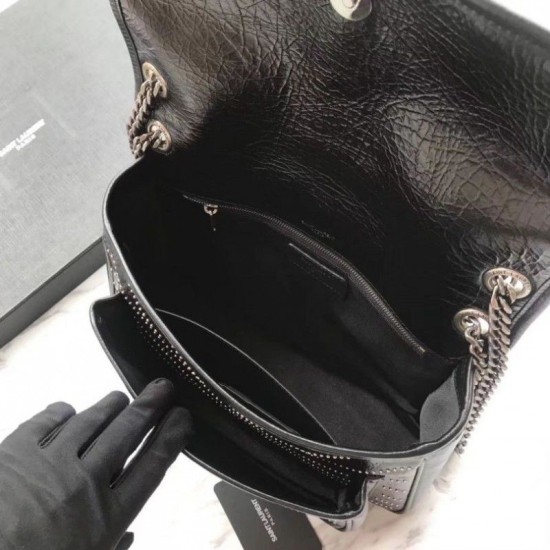 Replica YSL Saint Laurent Medium Niki Chain Bag Black Fake YSL Saint Laurent Medium Niki Chain Bag Black Replica