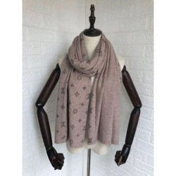 Fake Louis Vuitton Classic Cashmere Scarf Apricot Replica