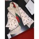 Replica Gucci Bee Cashmere Silk Scarf Red