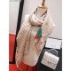 Replica Gucci Bee Cashmere Silk Scarf Red