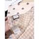 Replica Gucci Bee Cashmere Silk Scarf Red