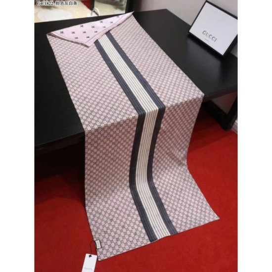 Replica Gucci Bee Cashmere Silk Scarf Black