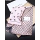 Replica Gucci Bee Cashmere Silk Scarf Black