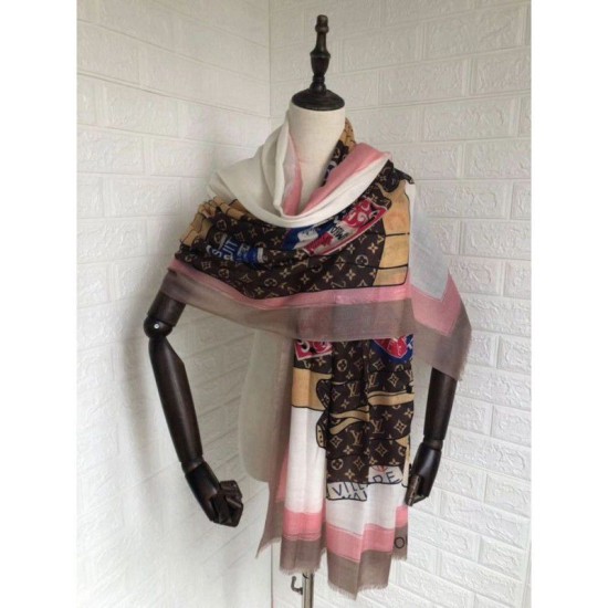 Fake Louis Vuitton Cashmere Monogram scarf Replica