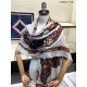 Replica Louis Vuitton Monogram Cashmere Silk Scarves White