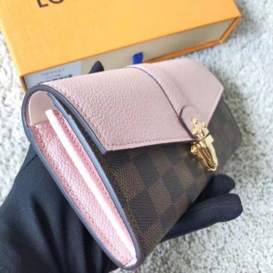 Replica Louis Vuitton Clapton Wallet Damier Ebene N64447