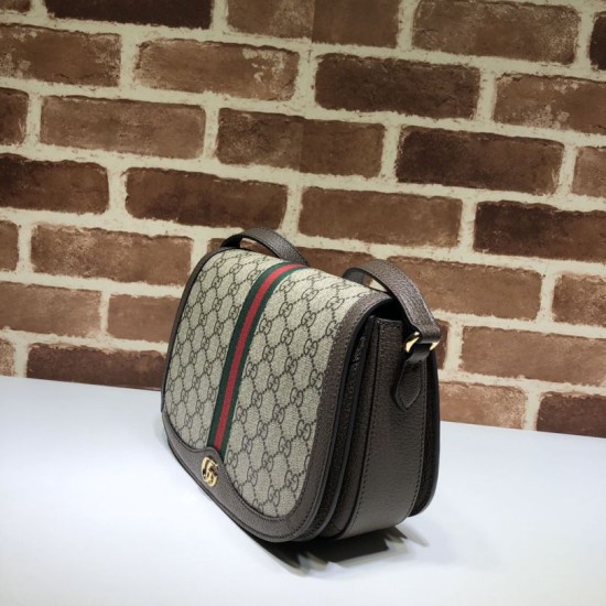 Replica Gucci Ophidia GG small shoulder bag 601044 Dark Coffee