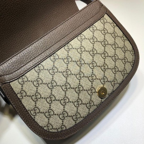 Replica Gucci Ophidia GG small shoulder bag 601044 Dark Coffee