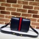 Fake Gucci 1955 Horsebit Small Shoulder Bag 602204 Dark Blue Replica