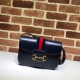 Fake Gucci 1955 Horsebit Small Shoulder Bag 602204 Dark Blue Replica