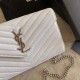 Replica YSL Saint Laurent Monogram Envelope Chain Wallet Grained Leather White Replica YSL Saint Laurent Monogram Envelope Chain Wallet Grained Leather White