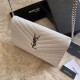 Replica YSL Saint Laurent Monogram Envelope Chain Wallet Grained Leather White Replica YSL Saint Laurent Monogram Envelope Chain Wallet Grained Leather White