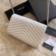 Replica YSL Saint Laurent Monogram Envelope Chain Wallet Grained Leather White Replica YSL Saint Laurent Monogram Envelope Chain Wallet Grained Leather White