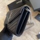 Replica YSL Saint Laurent Monogram Envelope Chain Wallet Grained Leather Black Silver Hardware Replica YSL Saint Laurent Monogram Envelope Chain Wallet Grained Leather Black Silver Hardware