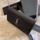 Replica YSL Saint Laurent Monogram Envelope Chain Wallet Grained Leather Black Silver Hardware Replica YSL Saint Laurent Monogram Envelope Chain Wallet Grained Leather Black Silver Hardware
