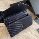 Replica YSL Saint Laurent Monogram Envelope Chain Wallet Grained Leather Black Silver Hardware Replica YSL Saint Laurent Monogram Envelope Chain Wallet Grained Leather Black Silver Hardware