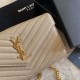 Fake YSL Saint Laurent Monogram Envelope Chain Wallet Grained Leather Apricot Replica Replica YSL Saint Laurent Monogram Envelope Chain Wallet Grained Leather Apricot
