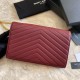 Replica YSL Saint Laurent Monogram Envelope Chain Wallet Grained Leather Claret Fake YSL Saint Laurent Monogram Envelope Chain Wallet Grained Leather Claret Replica