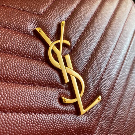 Replica YSL Saint Laurent Monogram Envelope Chain Wallet Grained Leather Claret Fake YSL Saint Laurent Monogram Envelope Chain Wallet Grained Leather Claret Replica