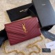 Replica YSL Saint Laurent Monogram Envelope Chain Wallet Grained Leather Claret Fake YSL Saint Laurent Monogram Envelope Chain Wallet Grained Leather Claret Replica