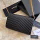 Fake YSL Saint Laurent Monogram Envelope Chain Wallet Grained Leather Black Gold Hardware Replica Replica YSL Saint Laurent Monogram Envelope Chain Wallet Grained Leather Black Gold Hardware