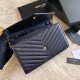 Fake YSL Saint Laurent Monogram Envelope Chain Wallet Grained Leather Black Gold Hardware Replica Replica YSL Saint Laurent Monogram Envelope Chain Wallet Grained Leather Black Gold Hardware